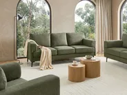 Sofa 3-Sitzer LOUSTO Stoff Grün_1043777