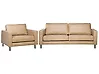 Sofa Set 4-Sitzer SAVALEN Kunstleder Beige