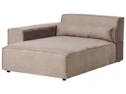 Modular Corner Sofa 3 Seater HELLNAR with Ottoman Fabric Light Brown Right Hand_912338