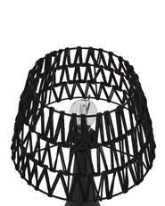 Tischlampe PELLEJAS Mangoholz Schwarz_898911