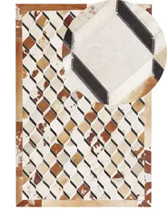 Teppich SERINOVA Braun 160 x 230 cm Echtleder_780618
