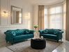 Sofa Set 5-Sitzer SKIEN Samtstoff Blaugrün