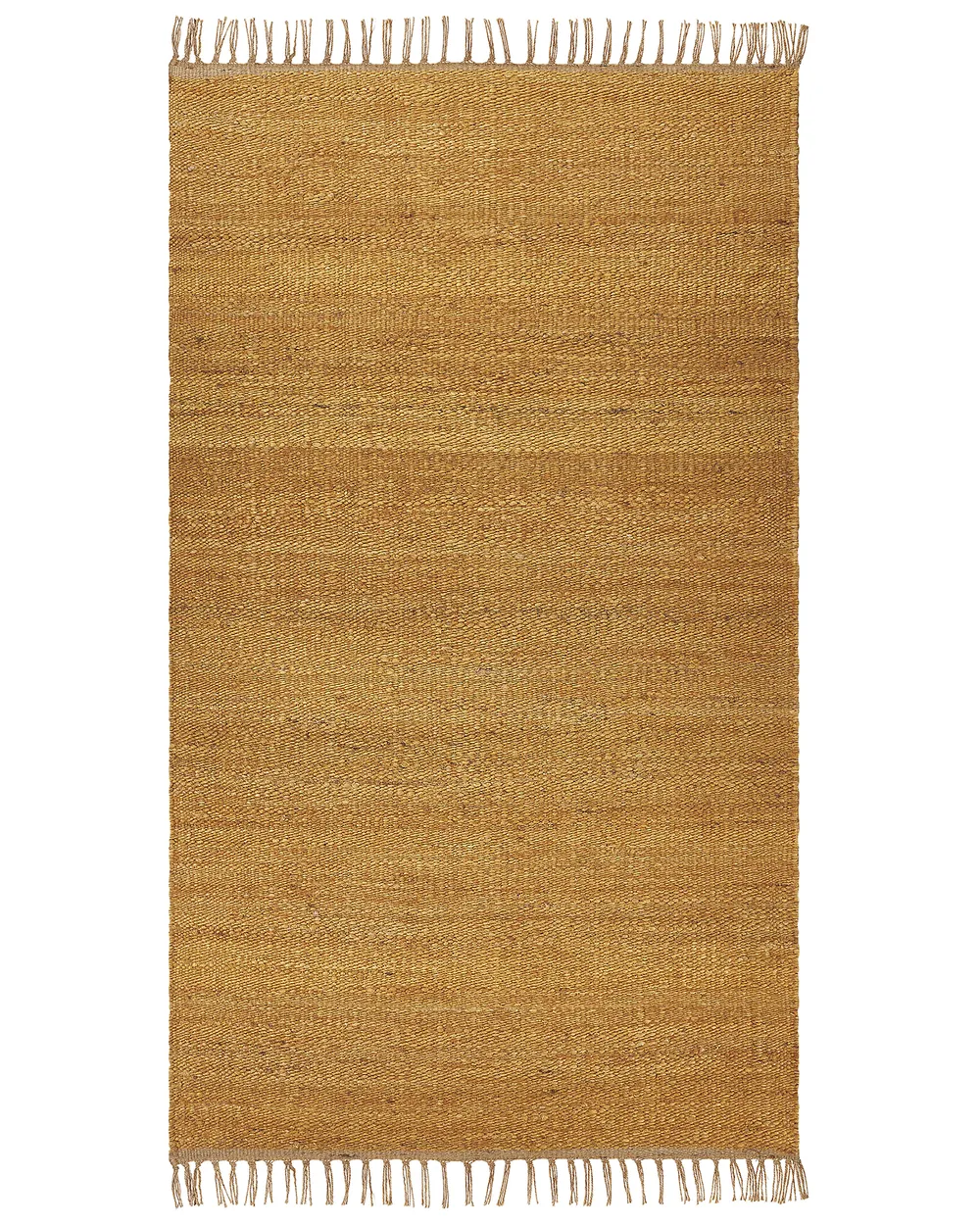 Teppich LUNIA Senfgelb 80 x 150 cm Jute