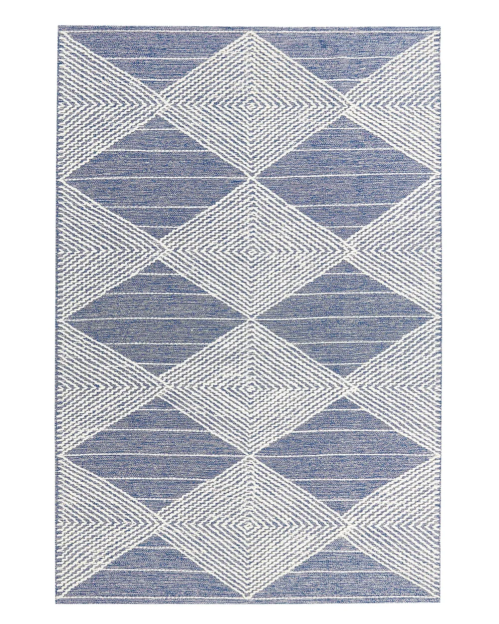 Teppich DATCA Blau 140 x 200 cm Wolle_848516