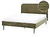 Bed Corduroy FLAYAT 140 x 200 cm (EU Double) Green