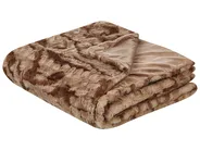 Kuscheldecke BAKIRA Webpelz 150 x 200 cm Braun_917383