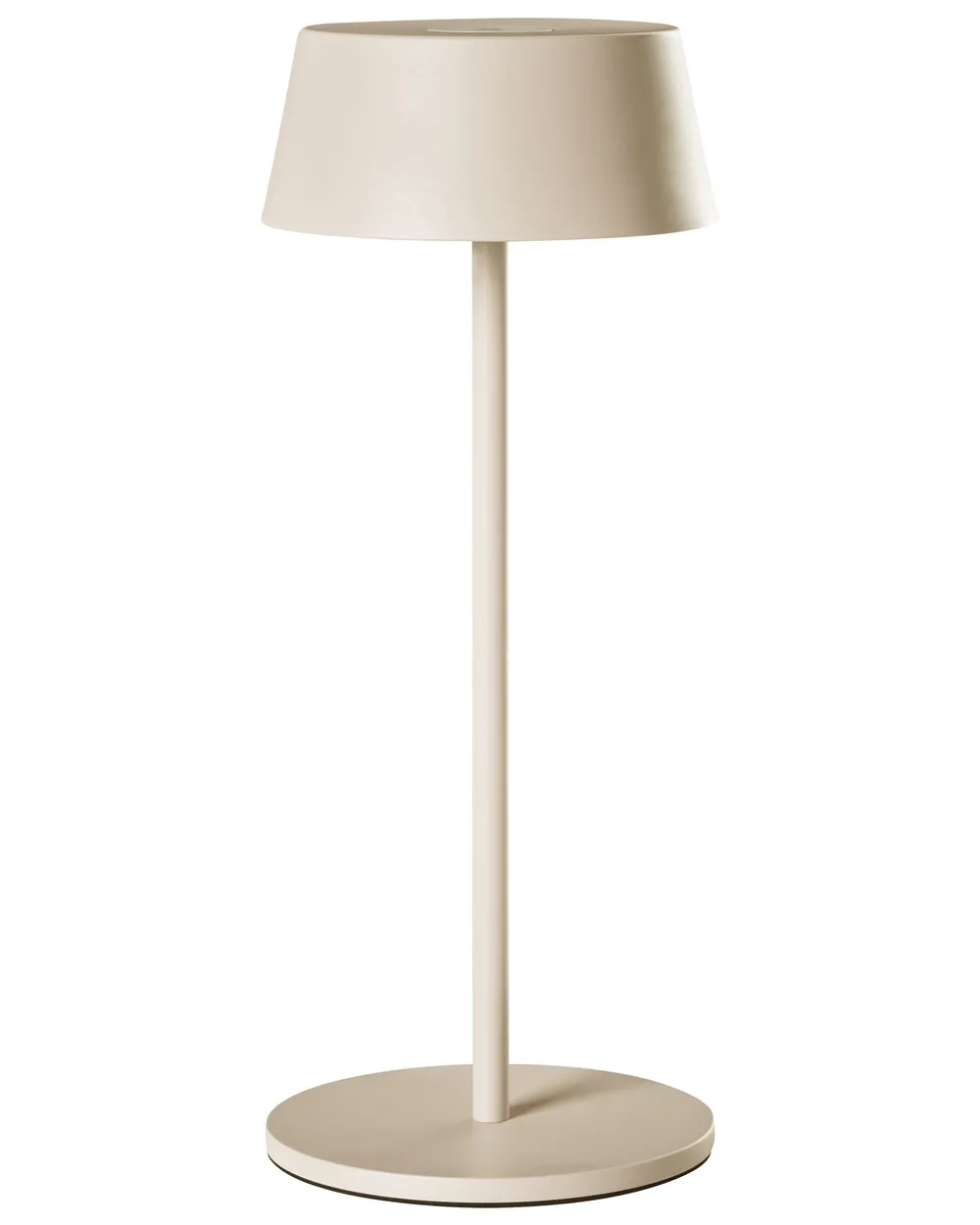 Kabellose LED Tischlampe GUDER mit Dimmer Metall Beige