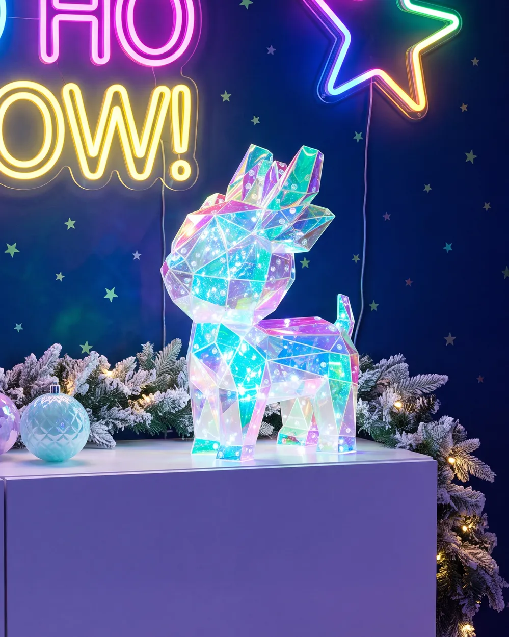 LED Decoration PIENI 35 cm Reindeer Multicolour_1142979