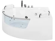 Corner Hot Tub with LED MANGLE 1870 x 1360 mm White_802817
