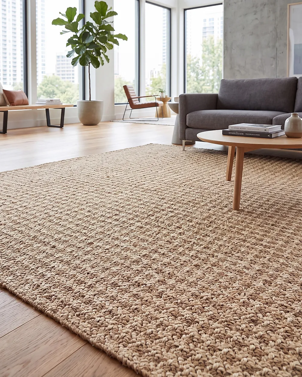 Teppich KONURTAY Beige 200 x 300 cm Jute_1178747