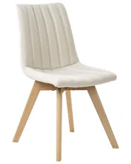 Set of 2 Dining Chairs CALGARY Fabric Off-White_958205