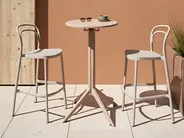 Garten Bartisch LEGRENA 60 cm 60 cm Beige_1035090