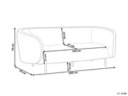 Sofa 3-Sitzer LOEN Stoff Schwarz_920348