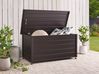 Aufbewahrungsbox CAMPALTO 123 cm 60 cm Metall Dunkelbraun