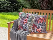 Gartenkissen 2er Set CASTELARO Blumenmuster 45 x 45 cm Bunt_882767