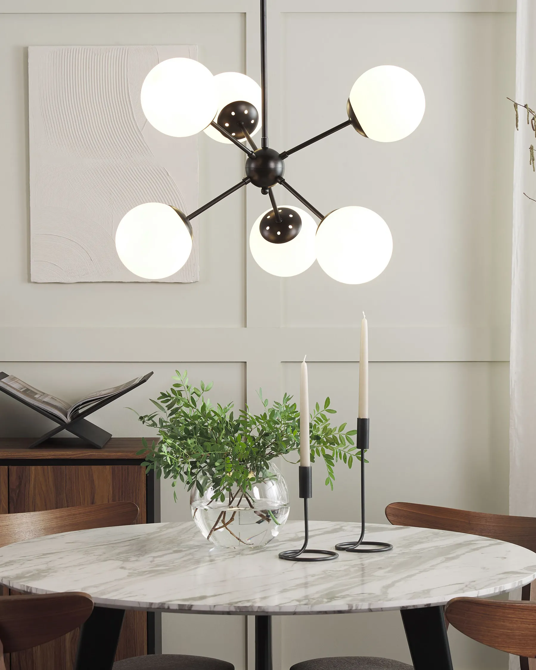 Ceiling Lamp ADAWRO Metal Black/ White_818252