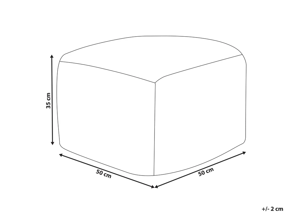 Pouffe KINGRI Cotton Light Beige_885718