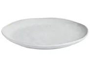 Set of 4 Dinner Plates SESAME Stoneware Light Grey_957368