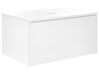 Wandmontierter Waschbeckenunterschrank ALZIRA 80 cm Weiß
