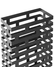 Schirmständer KAMSAR Metall Schwarz_992494