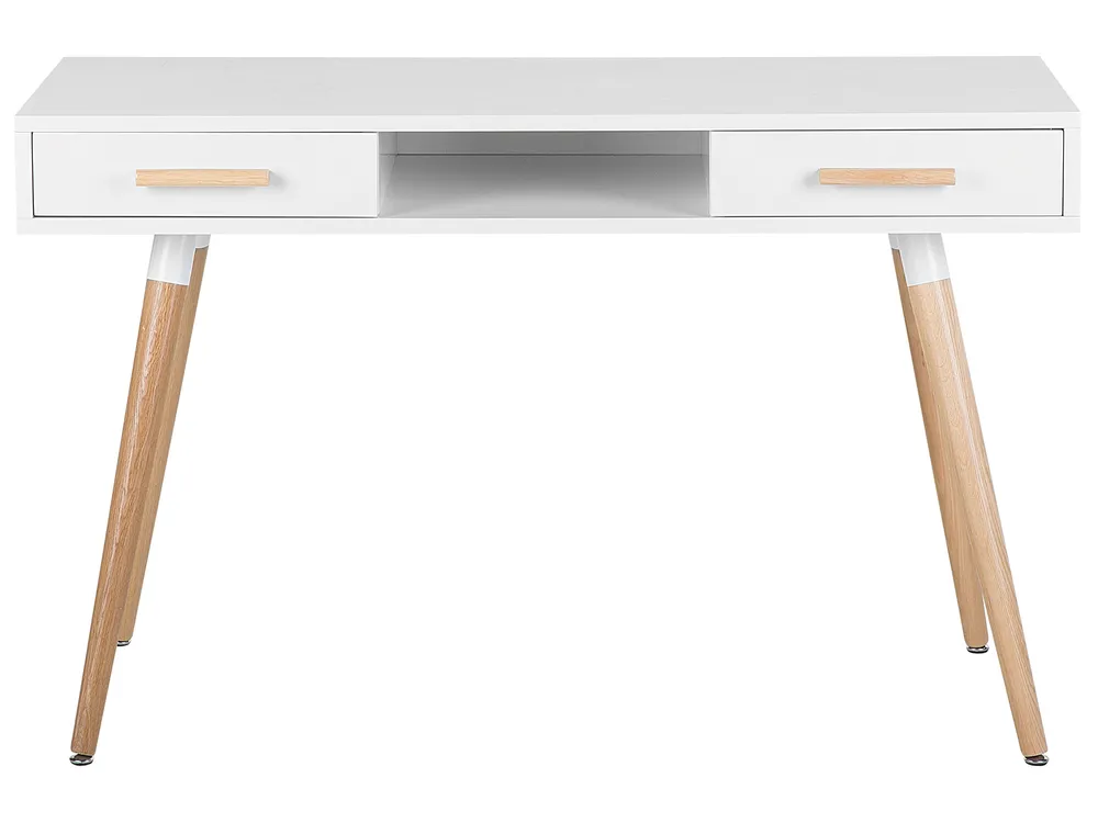 Schreibtisch FRISCO 120 cm 50 cm mit Stauraum Weiß_716370