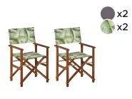 Gartenstuhl 2er Set CINE Akazienholz Hellgrün_860399