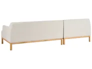 Corner Sofa 3 Seater SOSJO Fabric Light Beige Right Hand_941148