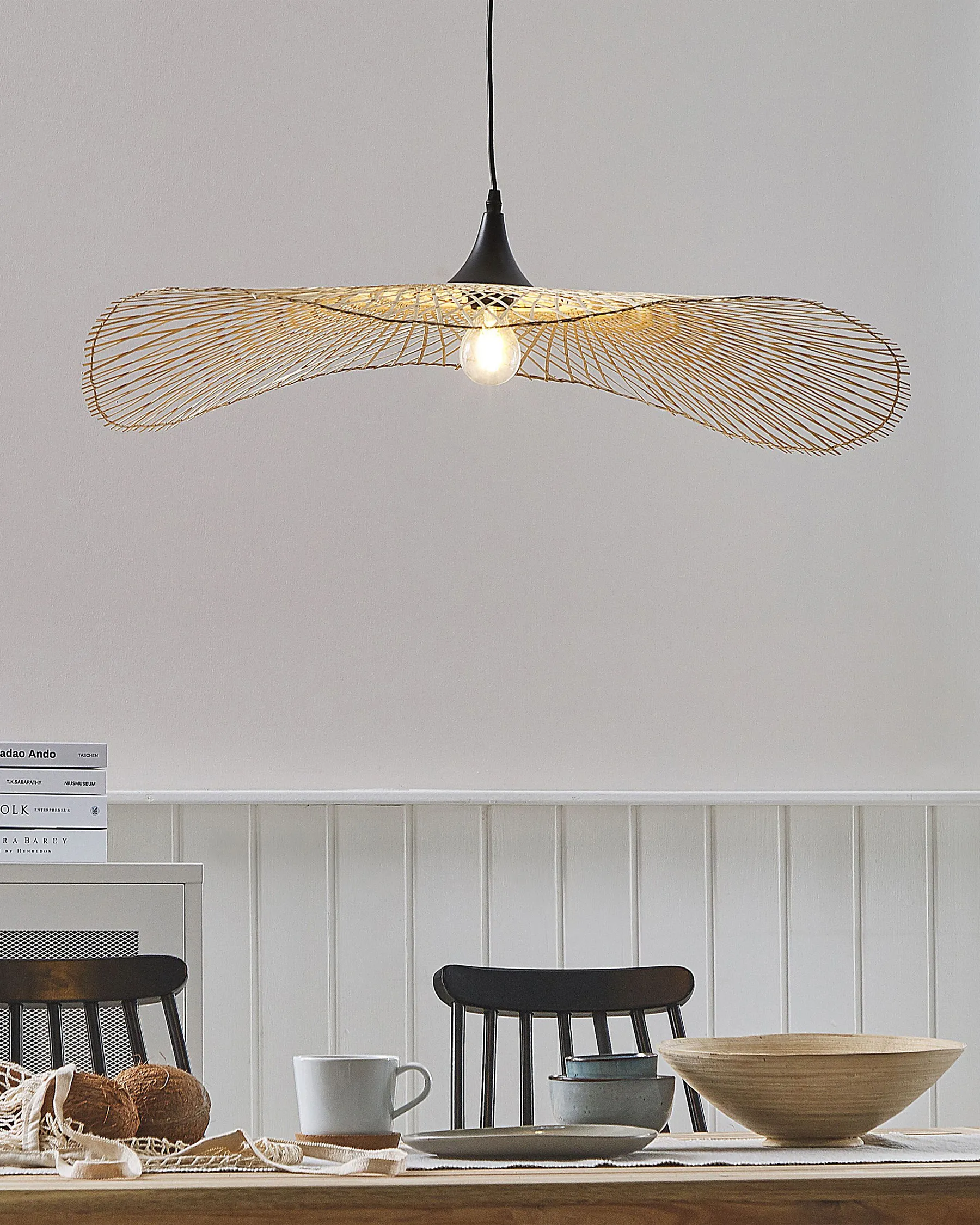 Pendant Lamp FLOYD Bamboo Wood Light Brown_785649