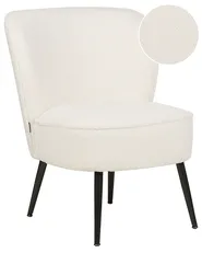 Sessel VOSS Bouclé Weiß_884413