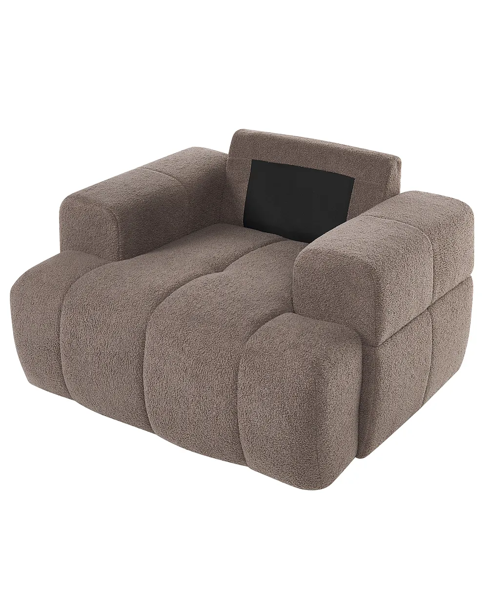 Fauteuil NARILLA Bouclé Taupe_1161491