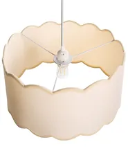 Hängeleuchte GAIREZI Metall Weiß / Beige_1027229