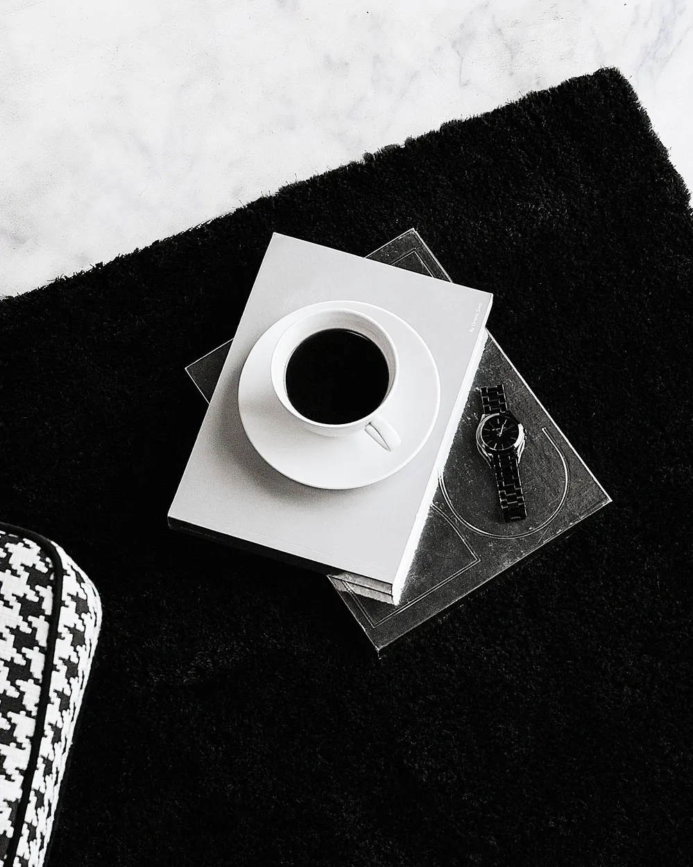 Shaggy Rug DEMRE Black 140 x 200 cm_820679