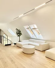 Couchtisch TREZZO 90 cm 90 cm Terrazzo Optik Cremeweiß_897010