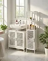 Regal OWASSO Bambus Weiß