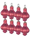 Weihnachtskugel 8er Set BRILLANT Glas Rot