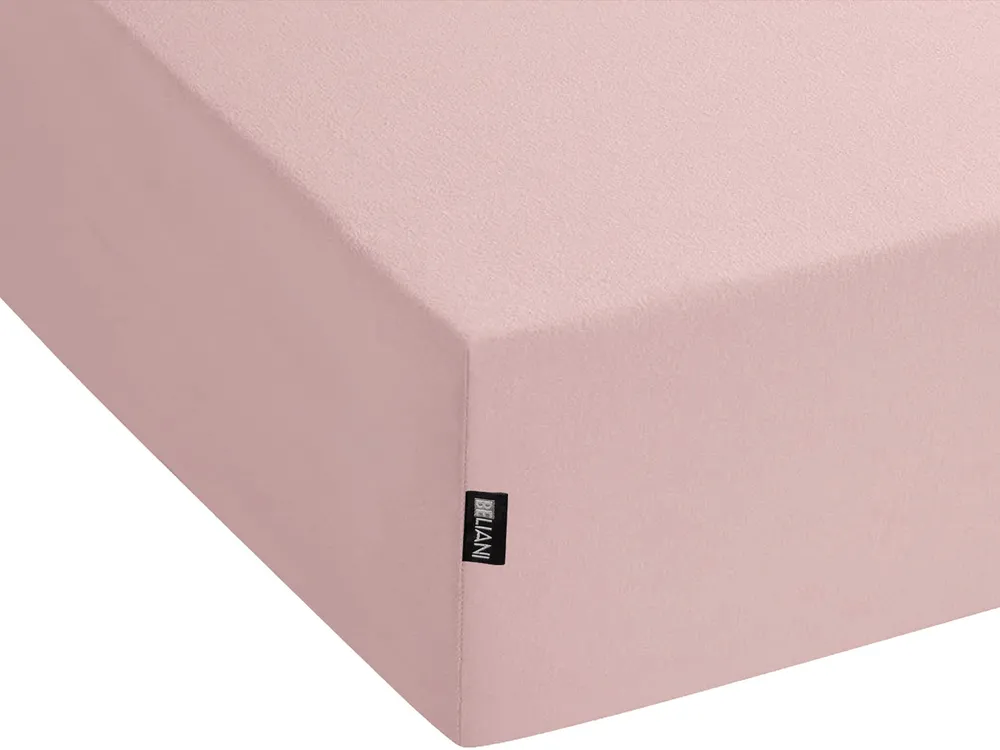 Fitted Sheet HOFUF 90 x 200 cm Cotton Pink_815897