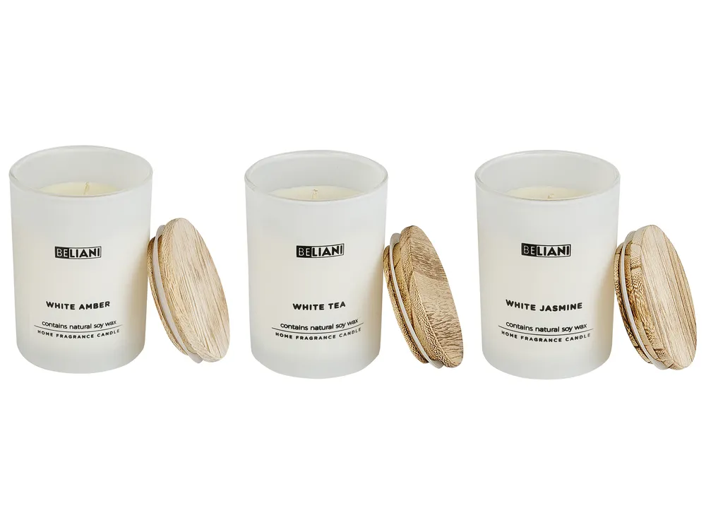 Duftkerzen 3er Set SIMPLICITY Sojawachs Frische Note Blumige Note