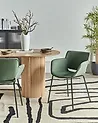 Esszimmerstuhl 2er Set AXTEL Stoff Grün