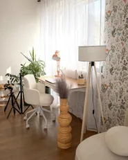 Dekovase NUORO 70 cm Rattan Naturfarben_1186291