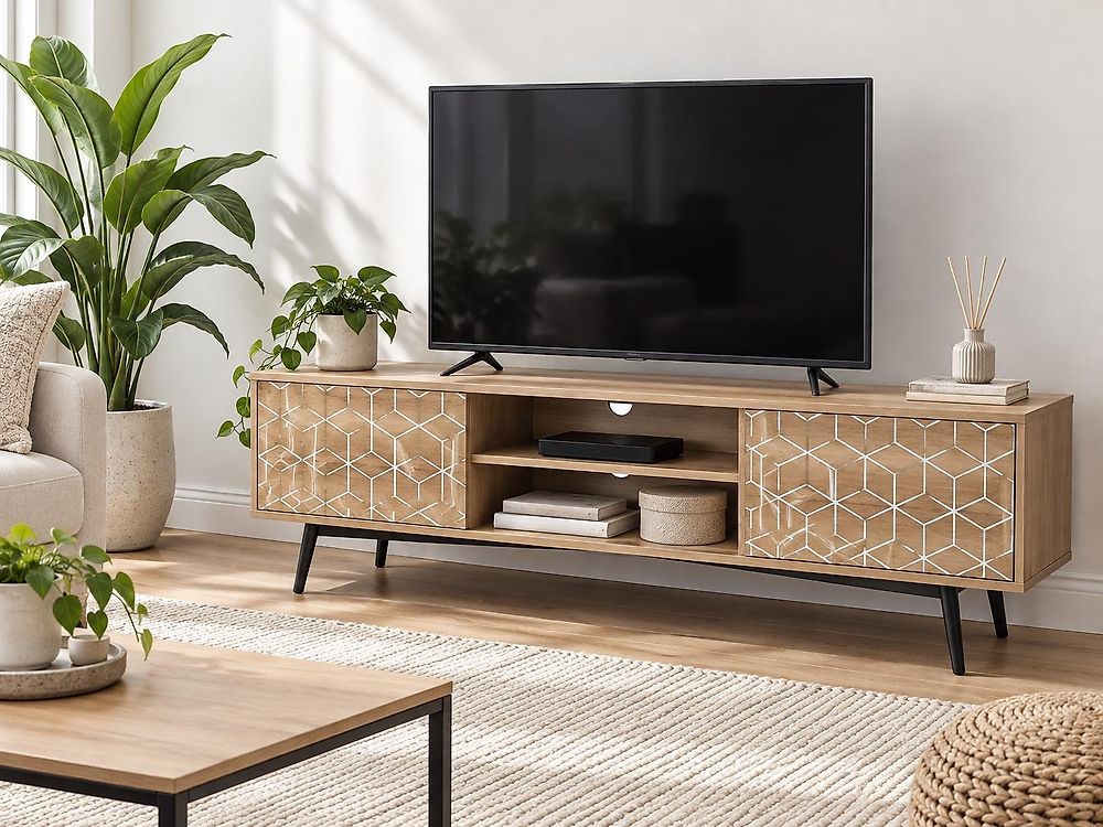 TV Stand TORVI Light Brown
