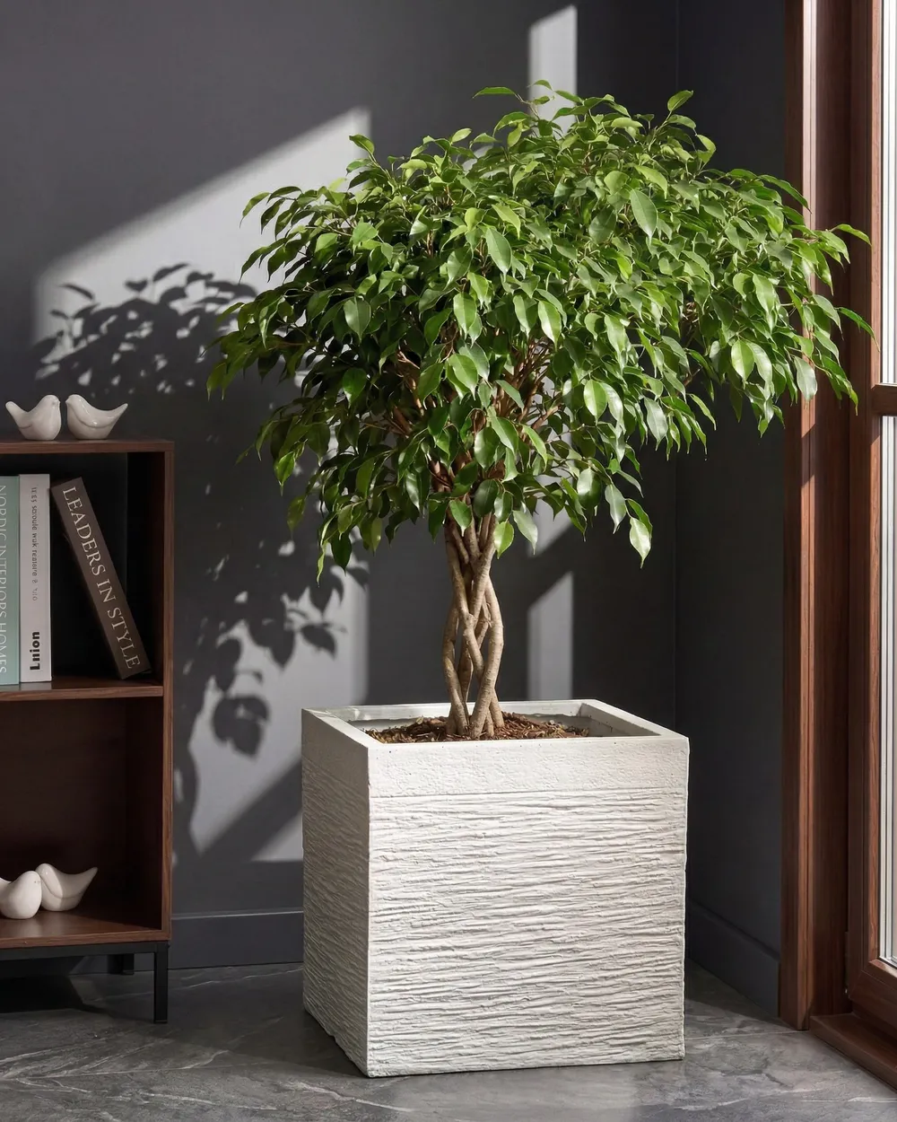 Plant Pot PAROS 40 cm White_1065441