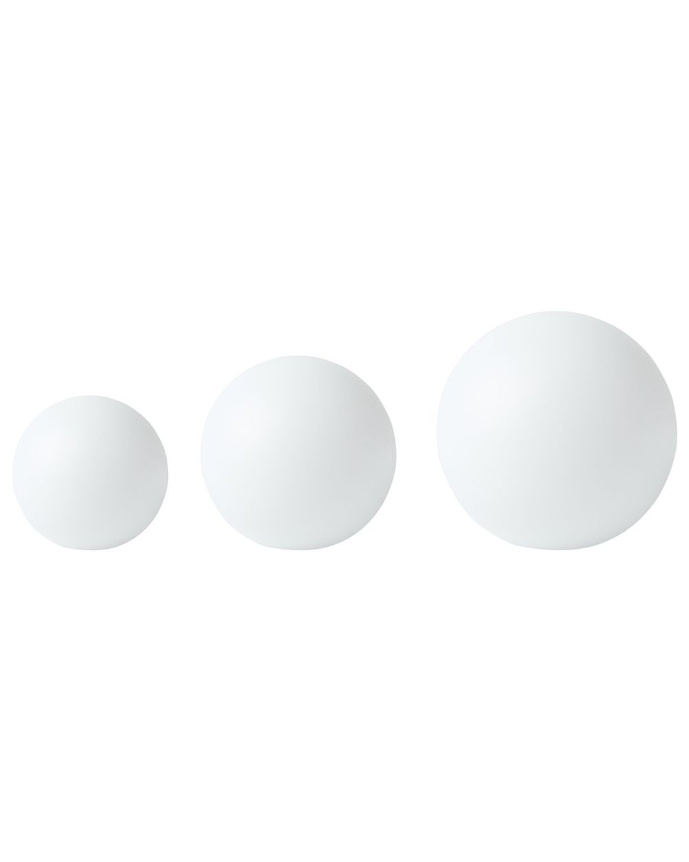 Lot de 3 lampes boules LED solaires pour l'extérieur LOBAINA Avec télécommande Blanc