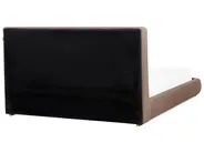 Bett mit Stauraum CAMPAGNE Stoff Dunkelbraun 180 x 200 cm_972180