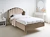 Bett mit Lattenrost Samtstoff AMBILLOU 120 x 200 cm Taupe