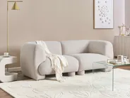 Modular Sofa 2 Seater MJALBI Boucle Off-White_1075108