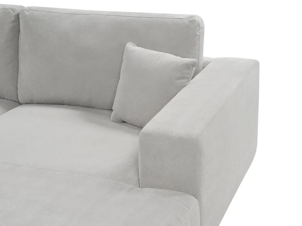 Corner Sofa 3 Seater LOFOTEN Fabric Light Grey Left Hand_900460