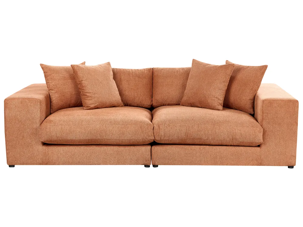 Sofa 3-Sitzer GLORVIKA II Stoff Orange