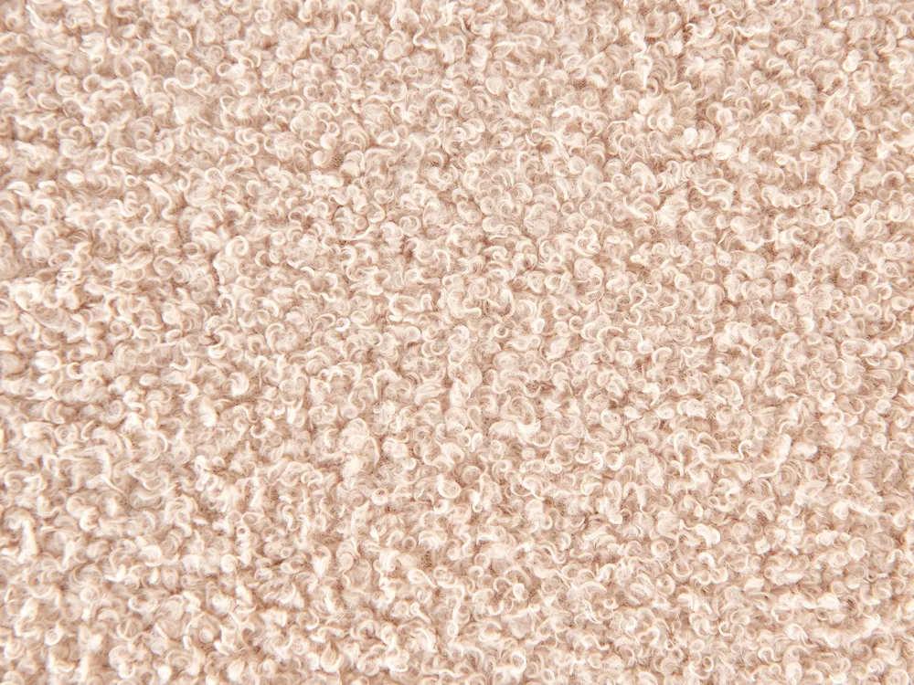 Bett mit Lattenrost Bouclé ALBI 180 x 200 cm Beige_964354