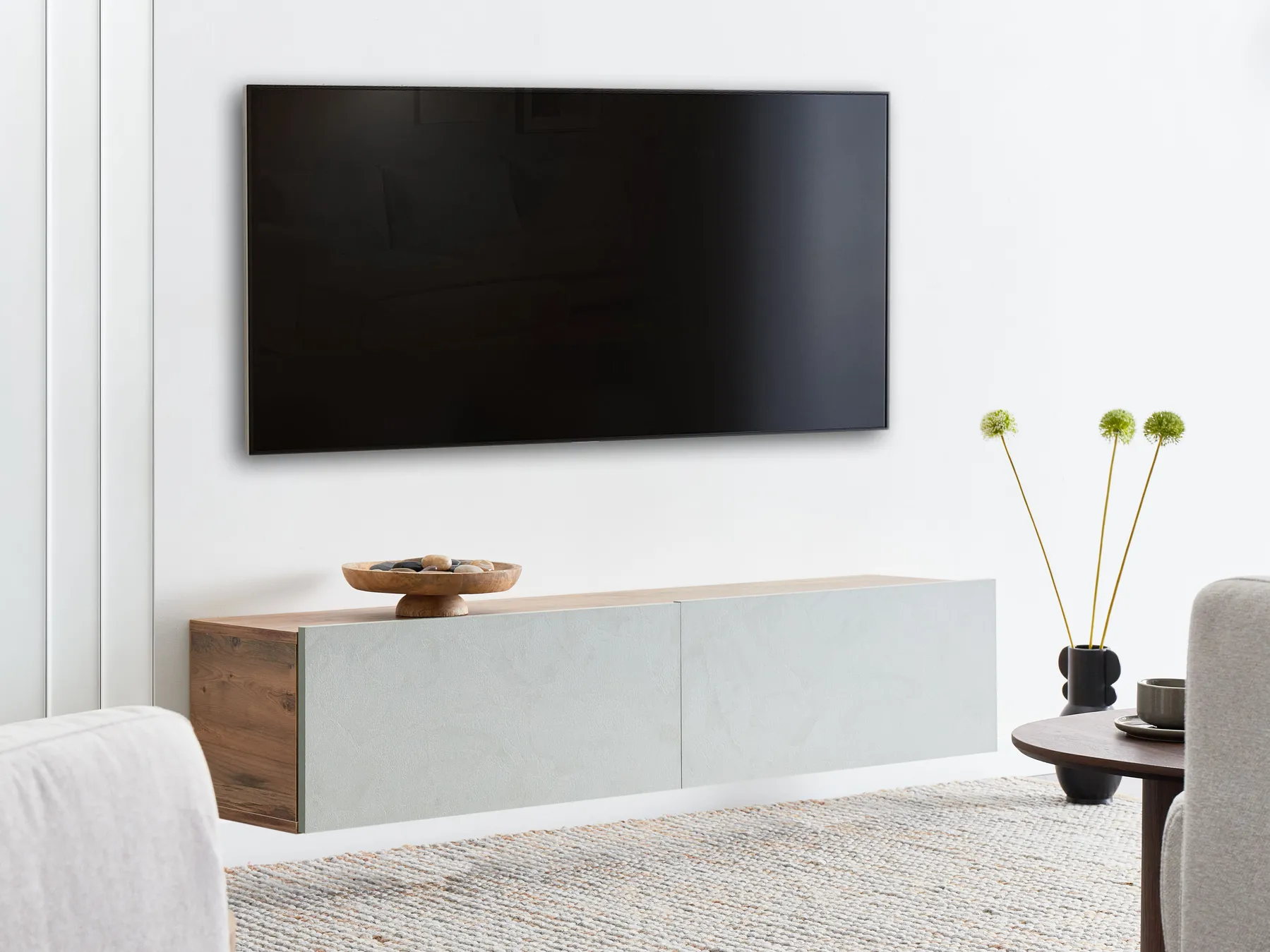 Wall Mounted TV Stand GLADSTONE Light Green_973702