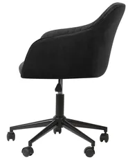 Desk Chair VENICE Velvet Black_732369